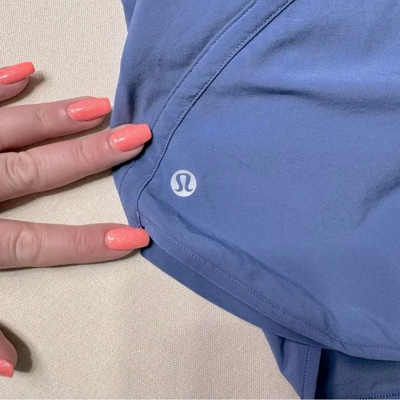 Lululemon Track That 3” High Rise Athletic Shorts Water Drop Blue 12 - Picture 9 of 10